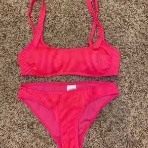 hot pink target bikini set